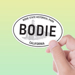 Bodie Ghost Town White Oval Sticker 3" & 4"