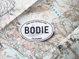 Bodie Ghost Town CA White Oval Sticker