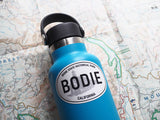 Bodie Ghost Town CA White Oval Sticker - 3" on Hydroflask