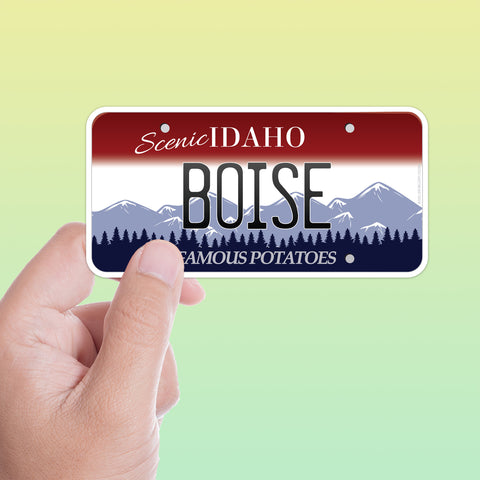 Boise Idaho License Plate Sticker