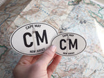 Cape May Sticker Size Comparison