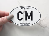Cape May Sticker - Large 4" Bumper Sticker Size