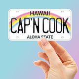 Captain Cook Hawaii License Plate Sticker