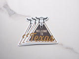 Cattle Skull Texas Stickers