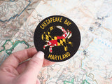Chesapeake Bay Maryland Crab Sticker