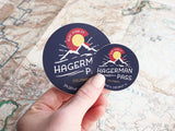 Hagerman Pass Sticker Size Comparison