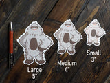 Confident Bigfoot Die Cut Stickers - All Sizes