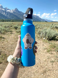Confident Bigfoot Sticker - Small Size on Hydroflask
