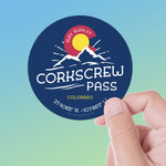 Corkscrew Pass Colorado Stickers