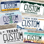 License Plate Custom Stickers - Bulk Name Drop Decals