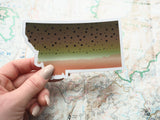 Montana Cutthroat Trout Sticker - Large 4.75" Size