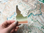 Idaho Cutthroat Trout Sticker - Small 3.5" Water Bottle Size