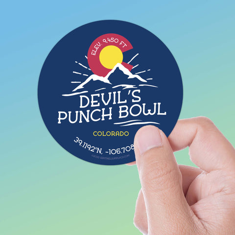 Devils Punch Bowl Colorado Stickers