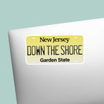 Down the Shore NJ License Plate Sticker