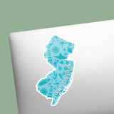 Blue Down the Shore NJ Sticker