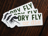Dry Fly or Die Fly Fishing Stickers