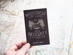 Edward Abbey Wilderness Quote Sticker in Dark Grey