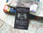 Edward Abbey Wilderness Quote Sticker in Dark Grey