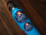 Engineer Pass Colorado Stickers on Hydroflask - 2" & 3" Size Comparison