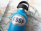 Fort Stevens State Park Oregon 3" White Oval Sticker on Hydroflask