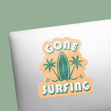 Gone Surfing Beach Sticker