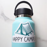 Happy Camper Tent Sticker
