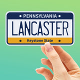 Lancaster PA License Plate Sticker