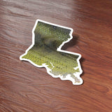 Largemouth Bass Louisiana Fishing Sticker