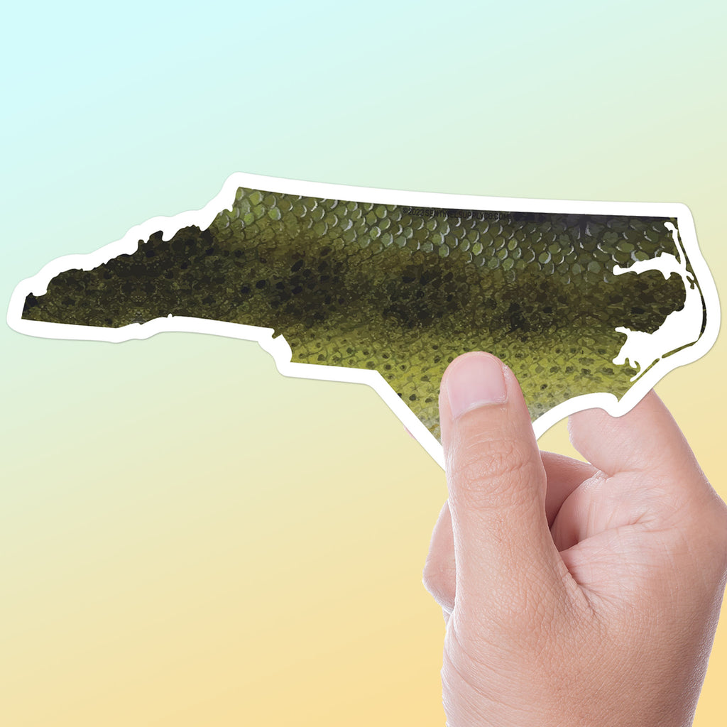 Largemouth Bass North Carolina Bumper Sticker for Fishing Lovers – Sentinel  Supply