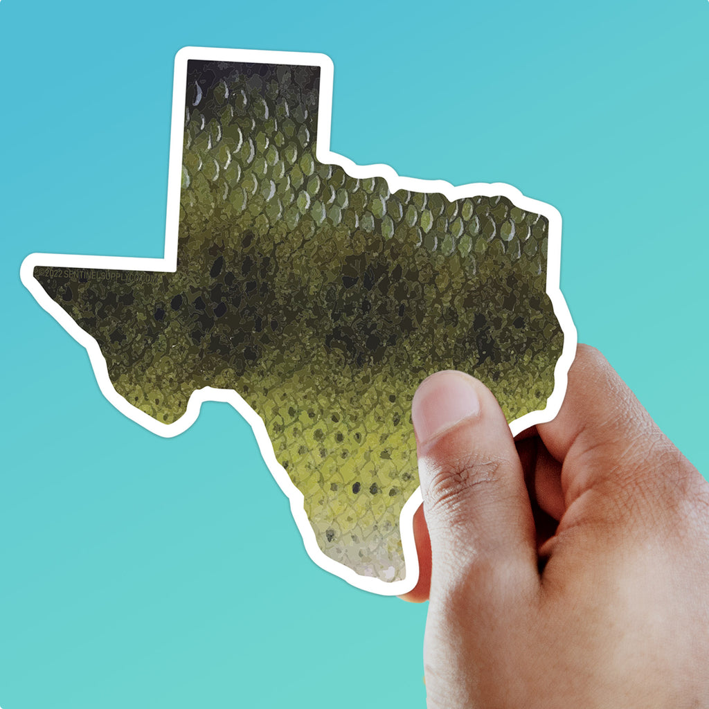 Largemouth Bass Texas Bumper Sticker for Fishing Lovers – Sentinel Supply