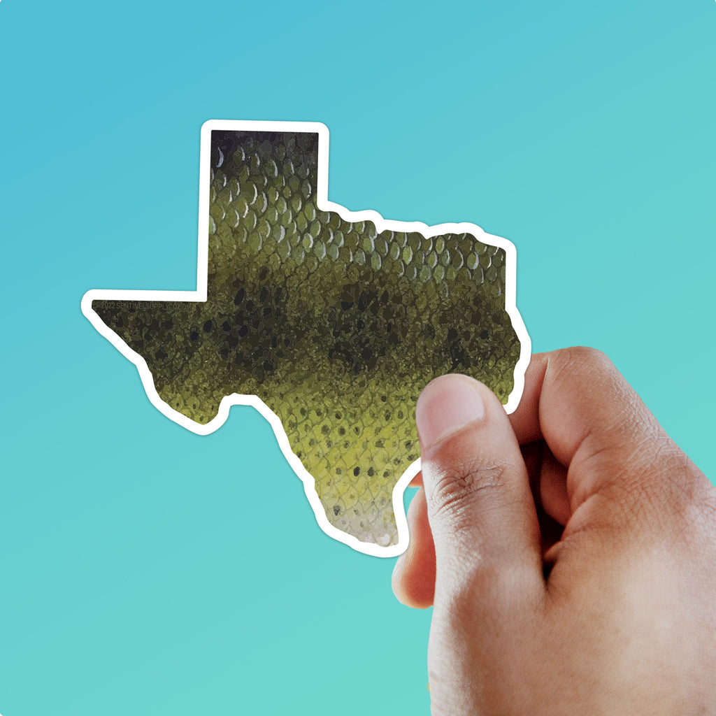 Largemouth Bass Texas Bumper Sticker for Fishing Lovers – Sentinel