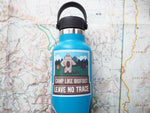 Leave No Trace Sasquatch Sticker, Small 3"  Size on Hydroflask
