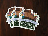 Leave No Trace Hiking Stickers
