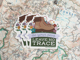 Leave No Trace Nature Environment Stickers