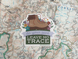 Leave No Trace Nature Environment Sticker