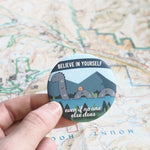 Believe Loch Ness Monster Pin - Nessie Button 2.25"