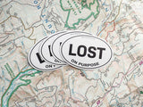 Lost on Purpose Adventure Stickers
