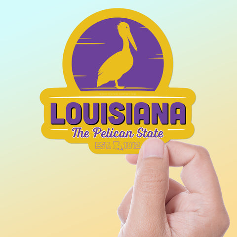 Louisiana Pelican Sticker