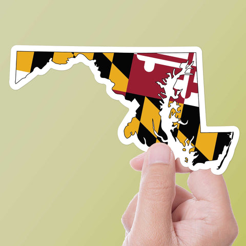 Maryland Flag Bumper Sticker