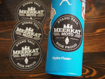 Meerkat Moto 3" Round Sticker on 21 oz Hydro Flask