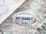 Mount Diablo State Park California White Oval Sticker