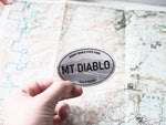 Mount Diablo State Park California White Oval Sticker - 3"