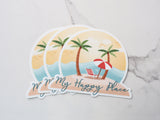 My Happy Place Beach Stickers