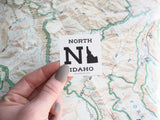 Square North Idaho Sticker