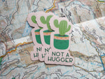 Not a Hugger Cute Cactus Stickers