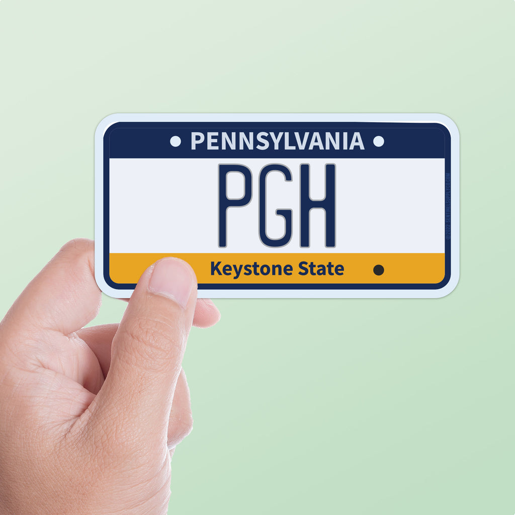 Pittsburgh Sticker - PGH Western Pennsylvania License Plate Decal ...