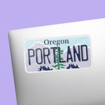 Portland Oregon License Plate Sticker