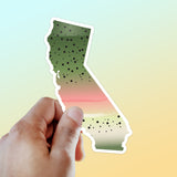 Rainbow Trout California Fishing Sticker