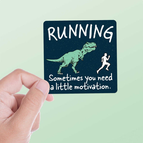 Running Dinosaur Sticker