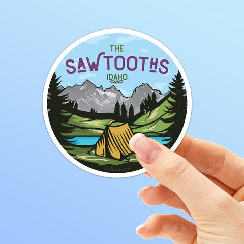 Sawtooth Mountains Idaho Sticker